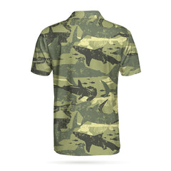 Camouflage Shark Pattern EZ20 3103 Polo Shirt - Hyperfavor