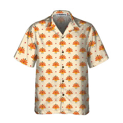 Cartoon Turkey Bird And Polka Dot Hawaiian Shirt, Funny Turkey Gobble Shirt, Gift For Thanksgiving Day - Hyperfavor