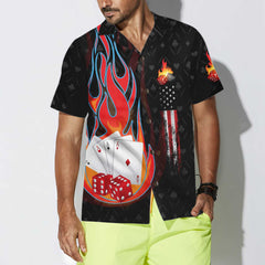 Casino Flame Custom Casino Hawaiian Shirt, Personalized Casino Shirt For Adults, Cool Shirt For Poker Card Players - Hyperfavor