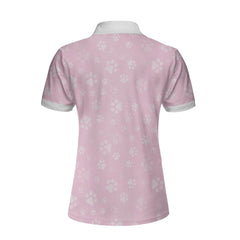 Cat Kisses Fix Everything Custom Short Sleeve Women Polo Shirt, Personalized Cat Polo Shirt For Women, Pink Cat Mom Shirt - Hyperfavor