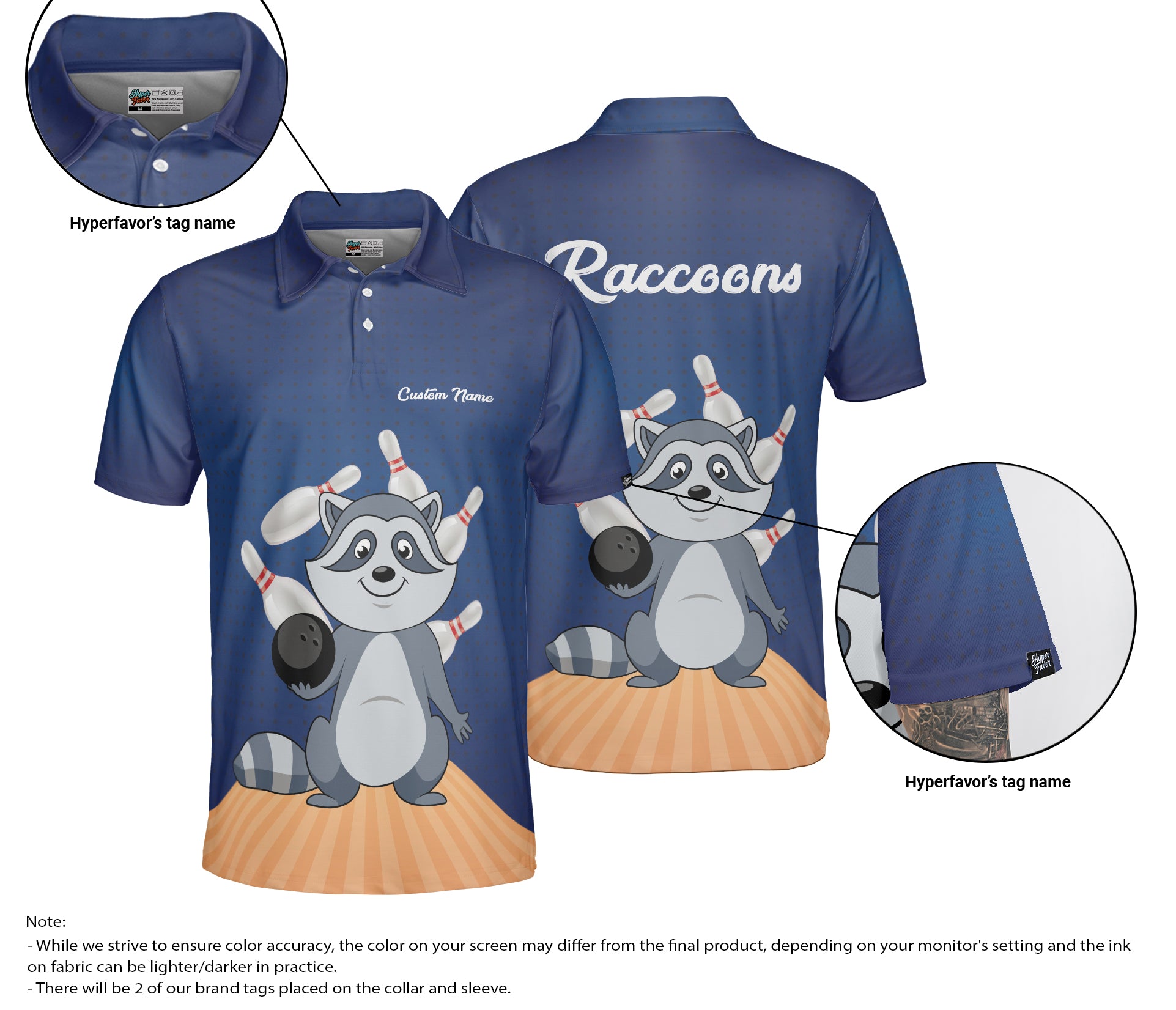 Cathy Torbett - Raccoons Men Bowling Shirt - Hyperfavor
