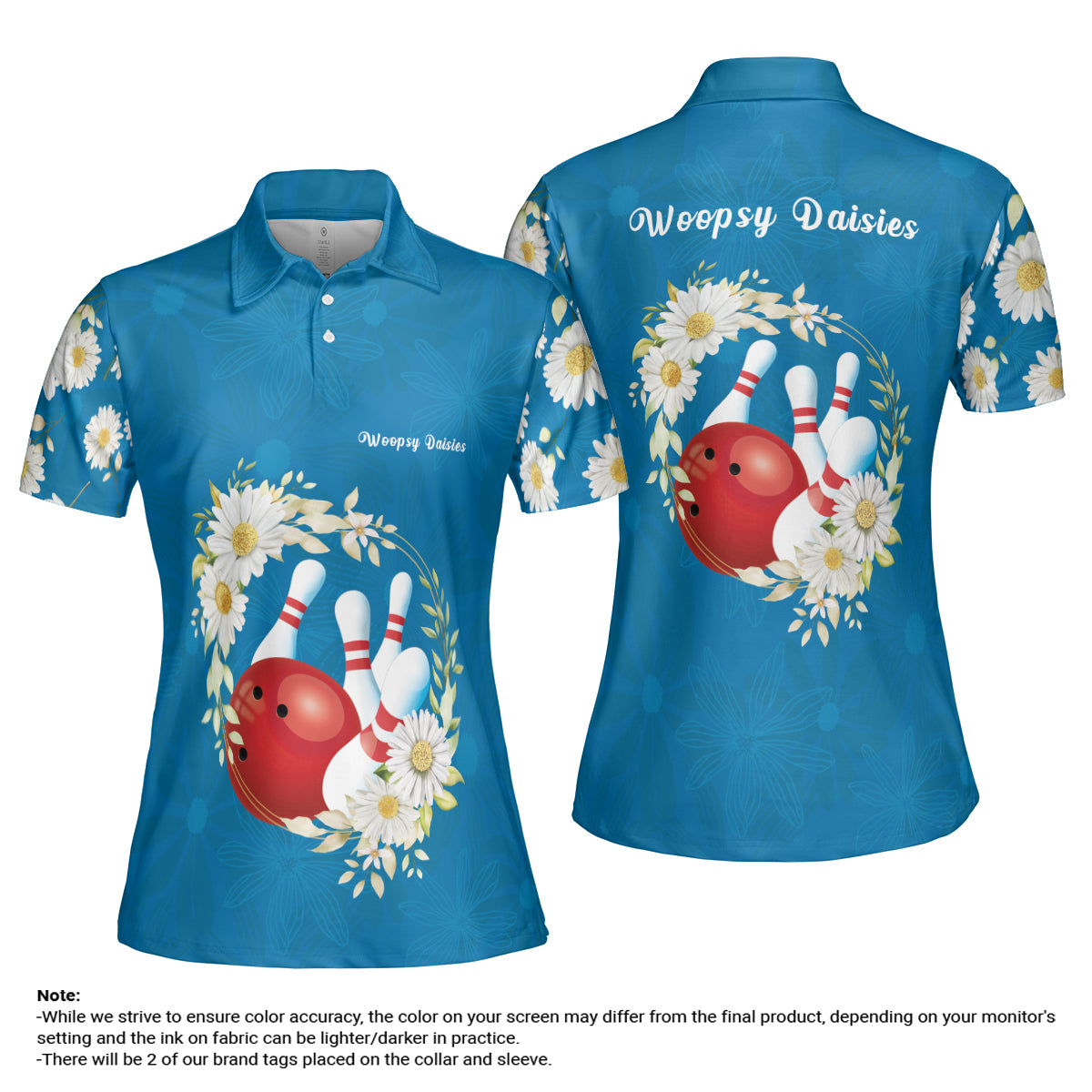 Cathy Torbett Woopsy Daisies Women Polo Shirt - Hyperfavor