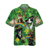 Cats Saint Patrick's Day Hawaiian Shirt, St. Patricks Day Shirt, Cool St Patrick's Day Gift - Hyperfavor