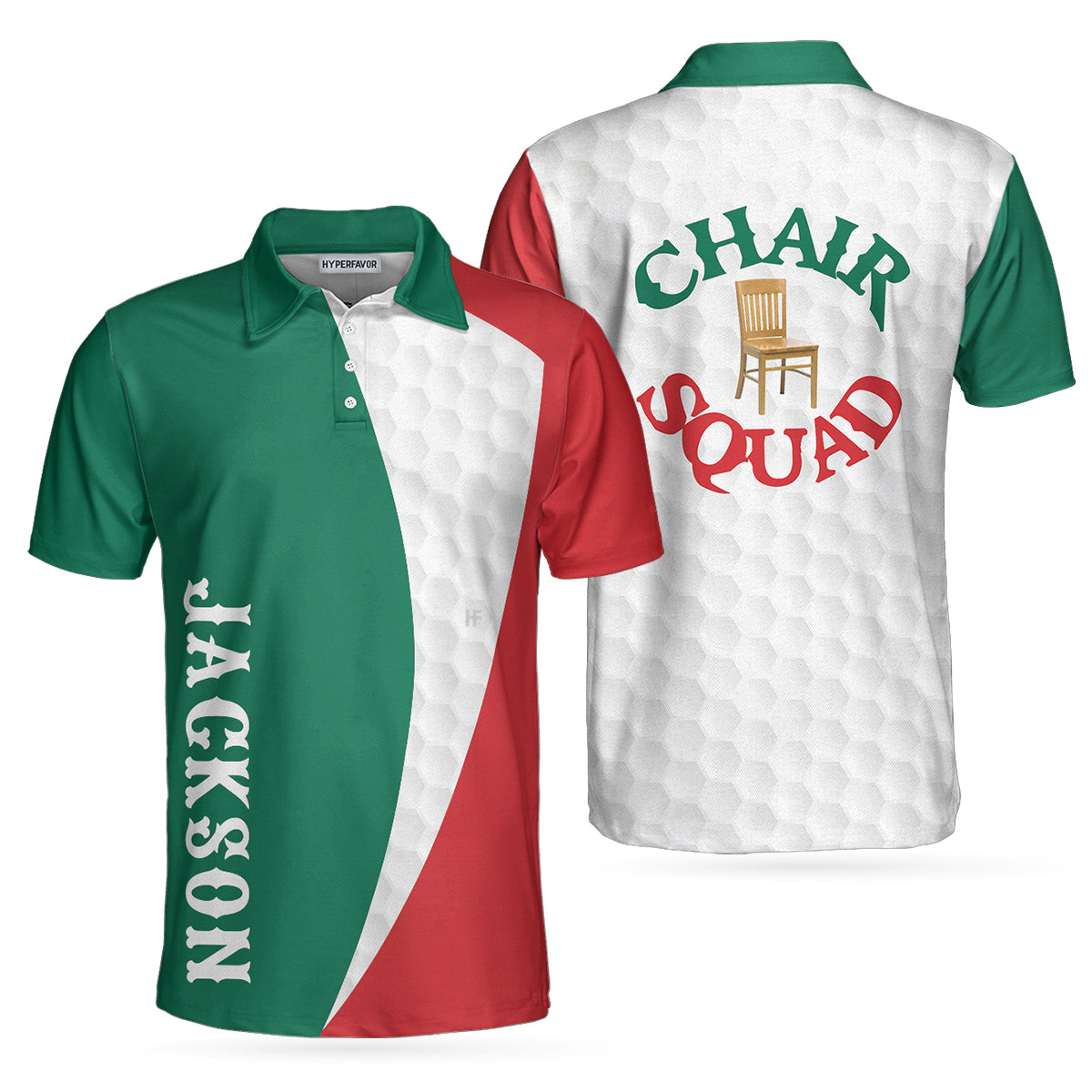 Chair Squad Golf Custom Polo Shirt - Hyperfavor