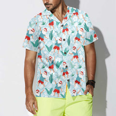 Cheerful Dancing Santa Christmas Hawaiian Shirt, Funny Christmas Santa Shirt, Gift For Christmas - Hyperfavor
