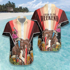 Cheers to the Weekend Rodeo Hawaiian Shirt - Hyperfavor