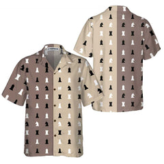 Chess Pattern Patchwork Hawaiian Shirt - Hyperfavor