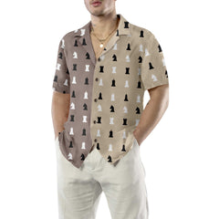 Chess Pattern Patchwork Hawaiian Shirt - Hyperfavor