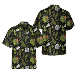 Chiefin Native American Hawaiian Shirt, Green Pattern American Indian Shirt - Hyperfavor