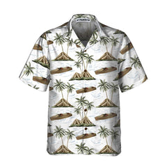 Chris-Craft Boat Pattern Hawaiian Shirt, Short Sleeve Sailboat Shirt, Unique Nautical Shirt - Hyperfavor