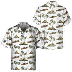 Chris-Craft Boat Pattern Hawaiian Shirt, Short Sleeve Sailboat Shirt, Unique Nautical Shirt - Hyperfavor