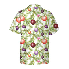 Christmas Baubles And Fir Tree Twigs Hawaiian Shirt, Funny Christmas Tree Shirt, Best Xmas Gift Idea - Hyperfavor