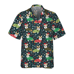 Christmas Corgis Hawaiian Shirt, Cute Christmas Dog Shirt, Christmas Gift For Dog Lovers - Hyperfavor