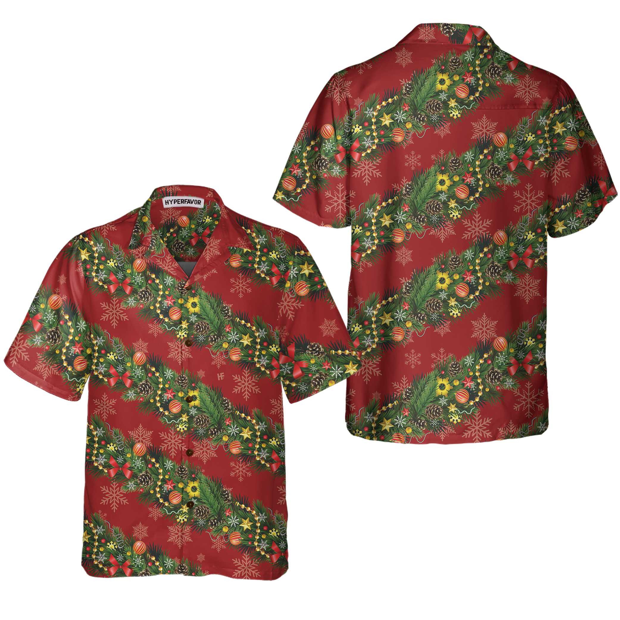 Christmas Decorations With Snowflakes Christmas Hawaiian Shirt - Hyperfavor