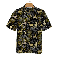 Christmas Golden Reindeers Hawaiian Shirt, Best Gift For Christmas - Hyperfavor