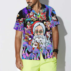 Christmas Hippie Santa Claus Hawaiian Shirt, Santa Christmas Shirt, Best Gift For Christmas - Hyperfavor