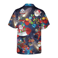 Christmas In The Space Hawaiian Shirt, Funny Christmas Shirt, Best Gift For Christmas - Hyperfavor
