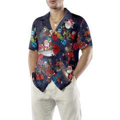 Christmas In The Space Hawaiian Shirt, Funny Christmas Shirt, Best Gift For Christmas - Hyperfavor