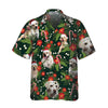 Christmas Labrador Retriever With Poinsettia Flower Hawaiian Shirt, Funny Labrador Shirt For Men & Women - Hyperfavor