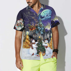 Christmas Night With Family Hawaiian Shirt, Funny Christmas Shirt, Best Xmas Gift Idea - Hyperfavor