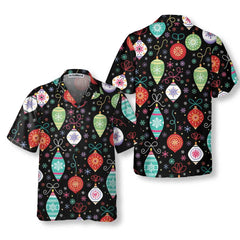 Christmas Ornament Pattern Hawaiian Shirt, Funny Christmas Shirt For Men - Hyperfavor