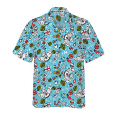 Christmas Pattern With Angel Christmas Hawaiian Shirt, Best Gift For Christmas Day - Hyperfavor