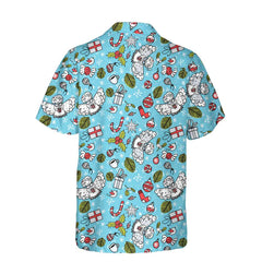 Christmas Pattern With Angel Christmas Hawaiian Shirt, Best Gift For Christmas Day - Hyperfavor