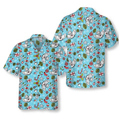 Christmas Pattern With Angel Christmas Hawaiian Shirt, Best Gift For Christmas Day - Hyperfavor