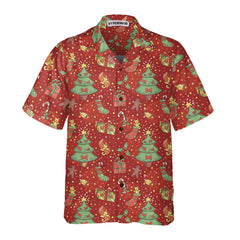 Christmas Pattern With Confetti Hawaiian Shirt, Festive Christmas Hawaiian Shirt - Hyperfavor