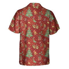 Christmas Pattern With Confetti Hawaiian Shirt, Festive Christmas Hawaiian Shirt - Hyperfavor