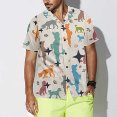 Christmas Poodle Seamless Pattern Hawaiian Shirt, Poodle Dog Christmas Shirt, Best Christmas Gift Idea - Hyperfavor