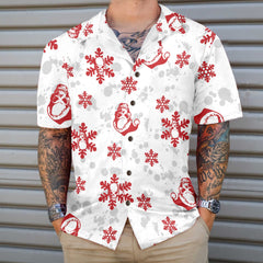 Christmas Snow And Skull Hawaiian Shirt, Christmas Skull Shirt, Best Gift For Christmas - Hyperfavor