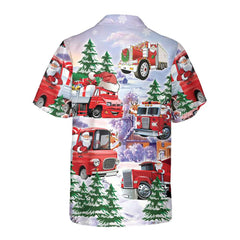 Christmas Truck Hawaiian Shirt, Red Truck Christmas Shirt, Best Christmas Gift - Hyperfavor