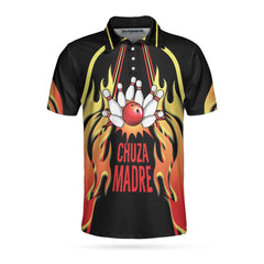 Chuza Madre No Pin Left Behind Bowling Custom Polo Shirt - Hyperfavor