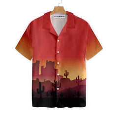 City Of Cactus Hawaiian Shirt, Vintage Cactus Button Down Shirt - Hyperfavor