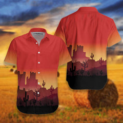 City Of Cactus Hawaiian Shirt, Vintage Cactus Button Down Shirt - Hyperfavor