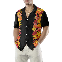 Colorful Autumn Thanksgiving Theme Hawaiian Shirt, Best Gift For Thanksgiving Day - Hyperfavor