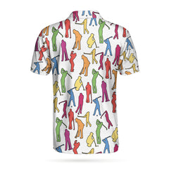 Colorful Male Golfer Polo Shirt - Hyperfavor