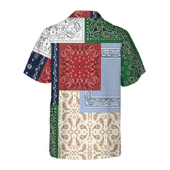 Colorful Patchwork Paisley Pattern Hawaiian Shirt, Paisley Shirt For Men And Women, Paisley Print Shirt - Hyperfavor