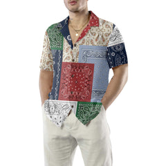Colorful Patchwork Paisley Pattern Hawaiian Shirt, Paisley Shirt For Men And Women, Paisley Print Shirt - Hyperfavor