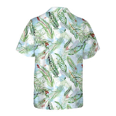 Corgi With Christmas Fir Branches Pattern Hawaiian Shirt, Corgi Christmas Shirt, Best Christmas Gift Idea - Hyperfavor