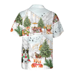 Corgis On Christmas Day Hawaiian Shirt, Corgi Dog Christmas Shirt For Men & Women, Best Christmas Gift - Hyperfavor