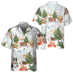 Corgis On Christmas Day Hawaiian Shirt, Corgi Dog Christmas Shirt For Men & Women, Best Christmas Gift - Hyperfavor