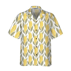 Corn Cob Maize Hawaiian Shirt, Funny Corn Shirt For Adults, Corn Print Shirt - Hyperfavor