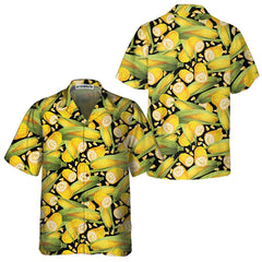 Corn Harvest Hawaiian Shirt, Corn Shirts For Men And Women, Corn Print Shirt - Hyperfavor