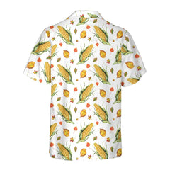 Corns And Leaves Hawaiian Shirt, Corn On The Cob Shirt, Best Corn Shirt For Men Gift Idea - Hyperfavor