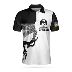 Correctional Officer Proud Skull Polo Shirt - Hyperfavor