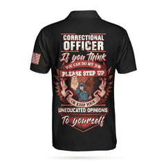 Correctional Officer Proud Skull Polo Shirt - Hyperfavor