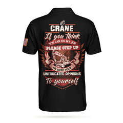 Crane Operator Proud Skull Polo Shirt - Hyperfavor