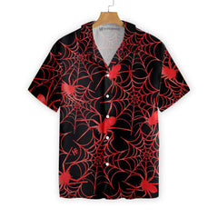 Creepy Spider Halloween Hawaiian Shirt - Hyperfavor